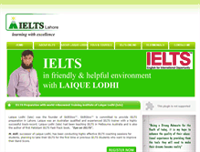 Tablet Screenshot of ieltslahore.com